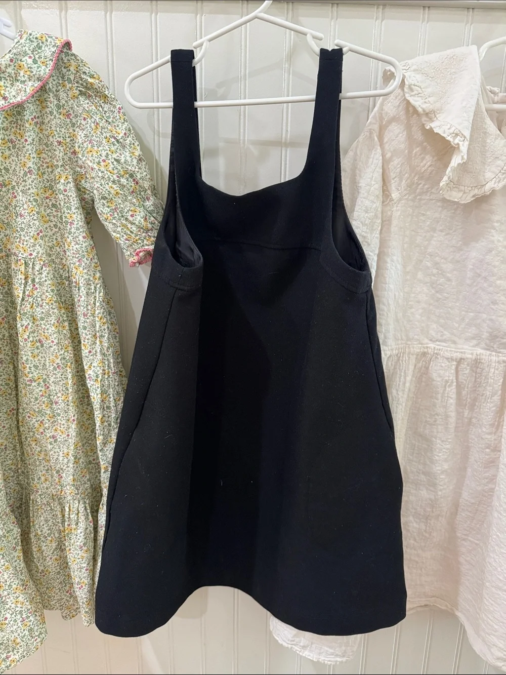 Cream Ruffled Collar Kids Dress Zara H&M girls Lot 8 9 10 vintage inspired